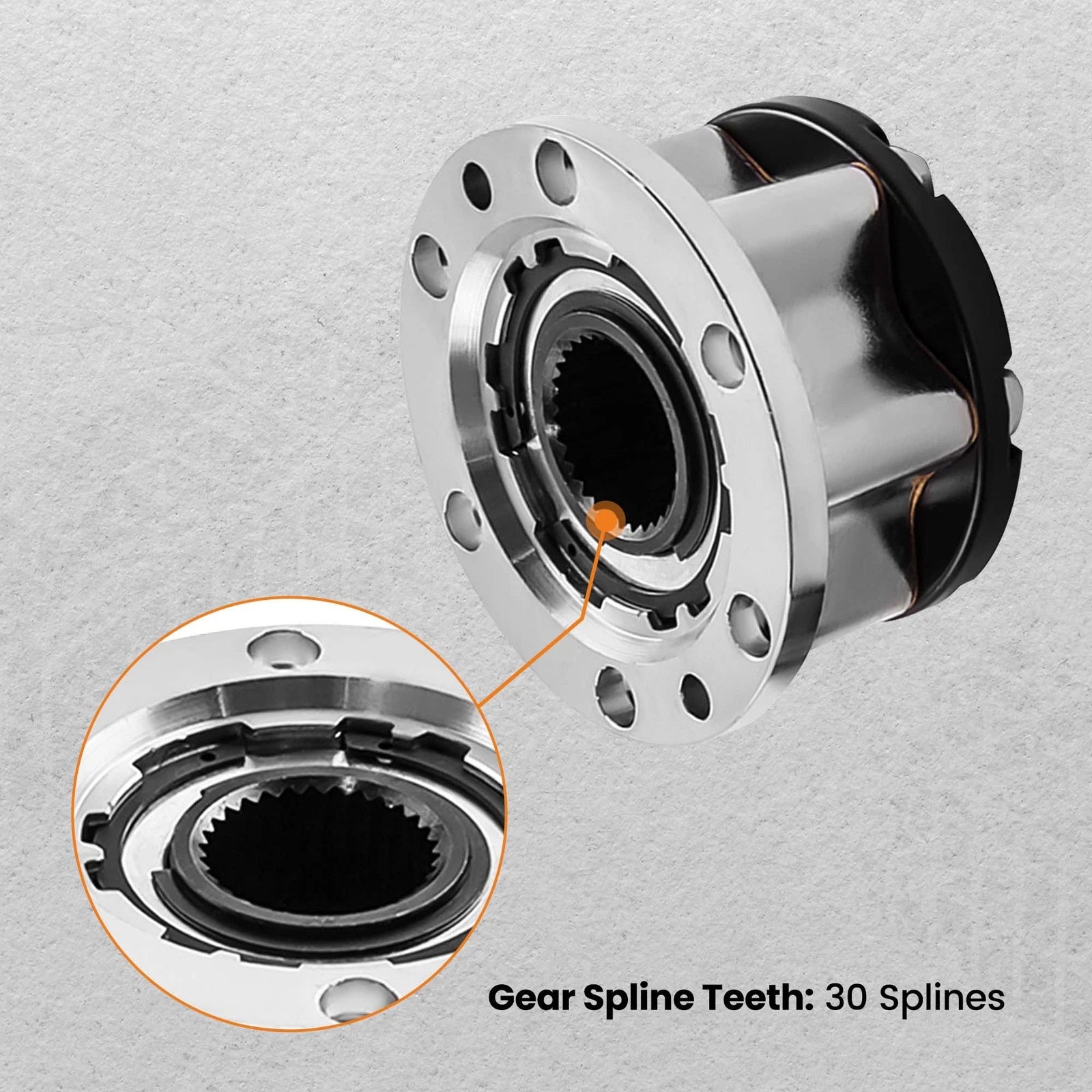 Pair Free Wheel Lock Hub for Toyota Land Cruiser FJ40, FJ43, FJ45 (1960–1984) 43530-69045
