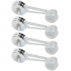 Set of 4 Window Crank Handles for Ford Bronco (Chrome, Front/Rear, Left/Right)