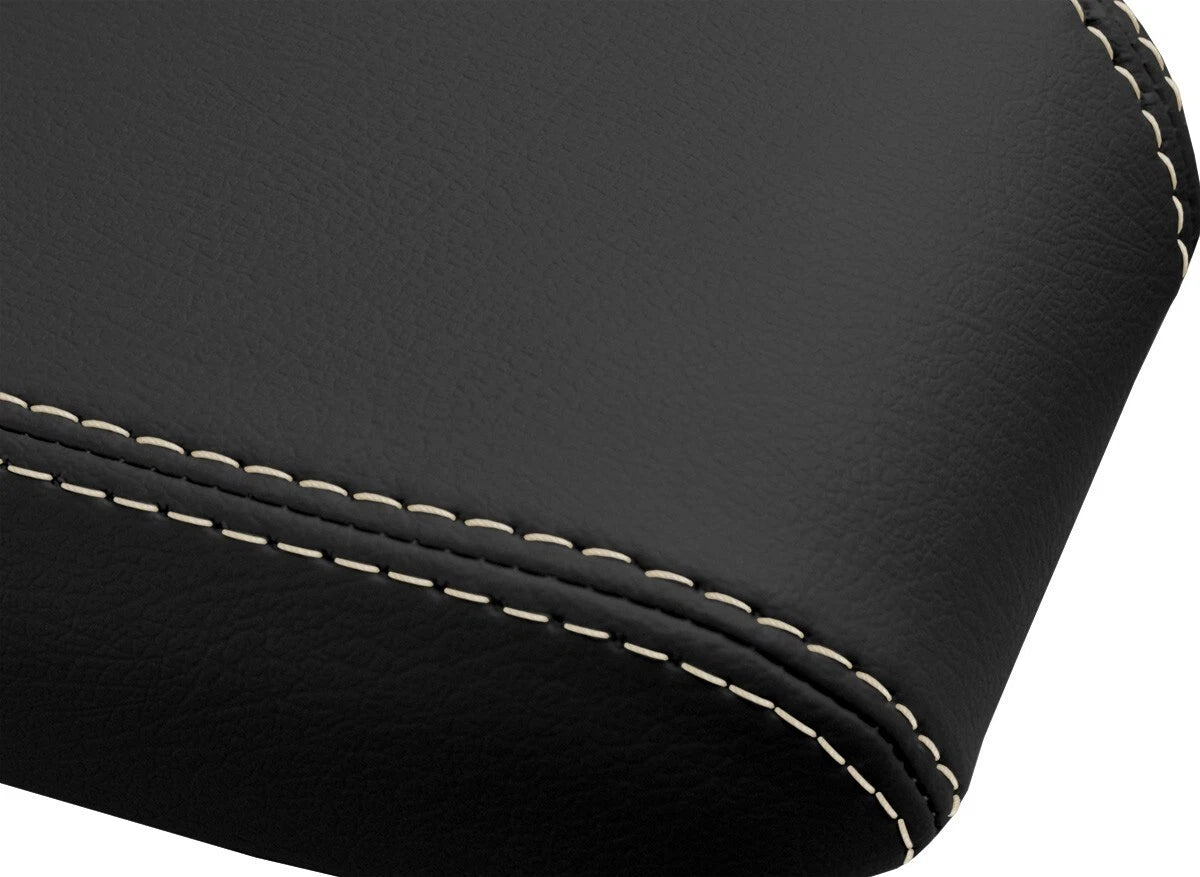 Leather Console Lid Bucket Seat Cover for Toyota Tacoma (2001–2004) Beige