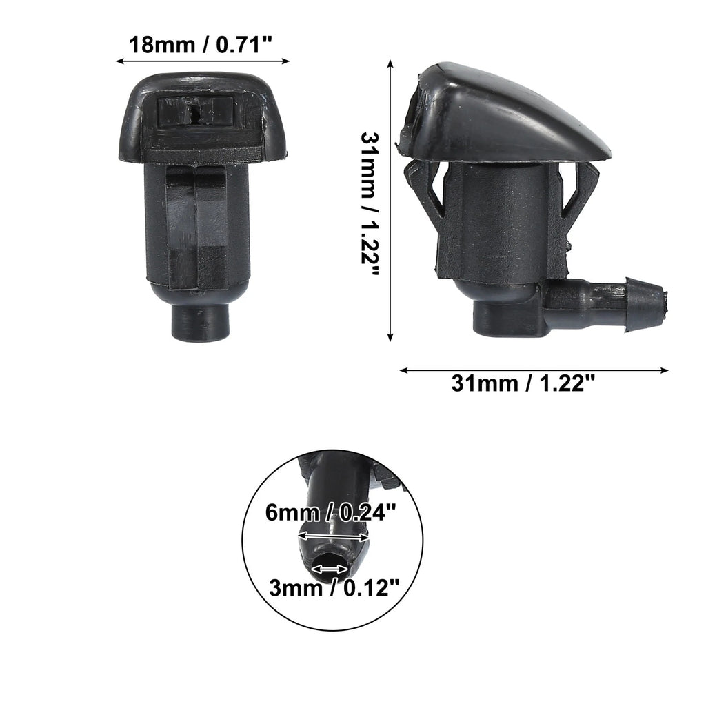 Front Windshield Washer Nozzles for Toyota Tacoma (2005–2015)