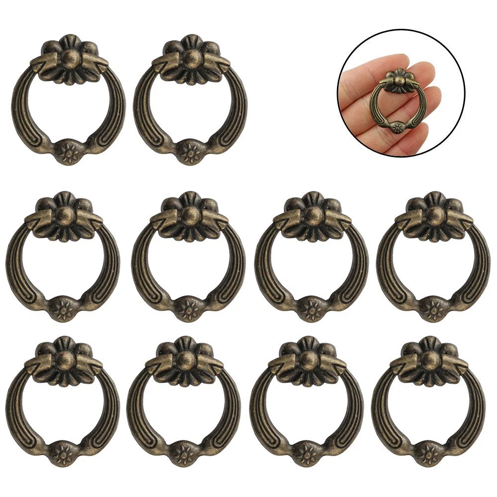 10X Vintage Drawer Door Pull Handle Cabinet Knob Hardware