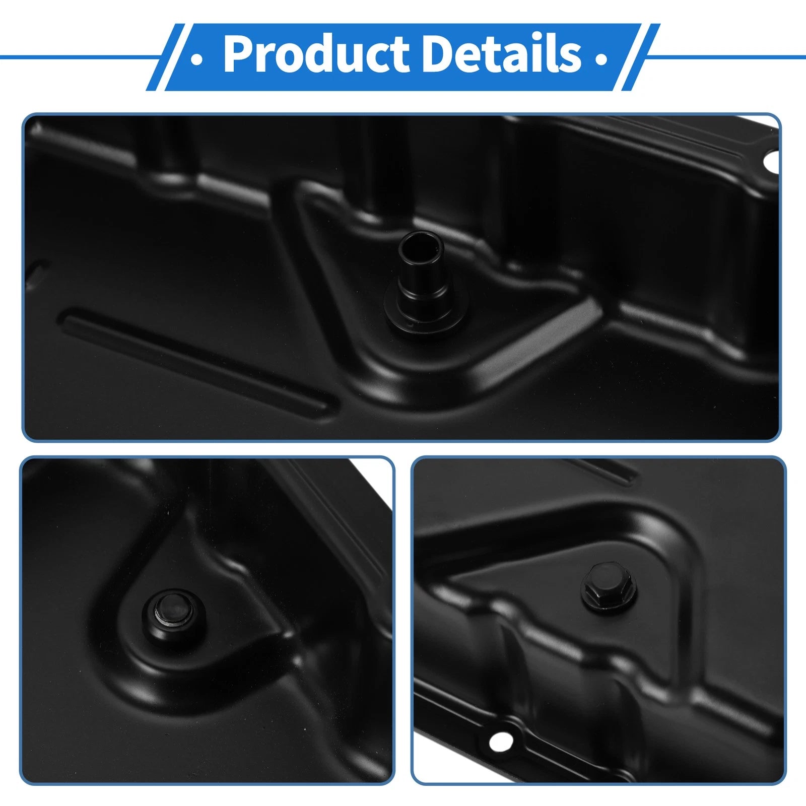 1 Pc Engine Oil Pan No.3510622120 for Toyota Reiz (2005–2007) Steel Black