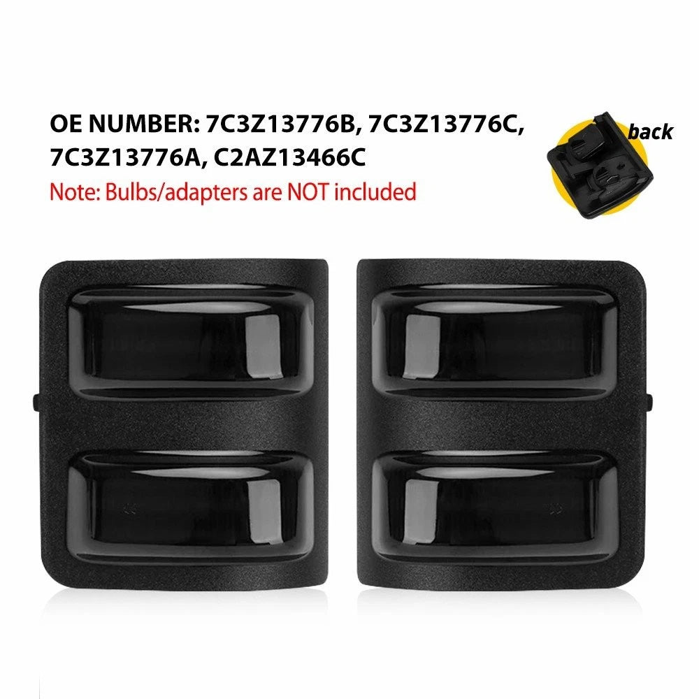Smoked Side Tow Mirror Turn Signal Light Lens for Ford F250 F350 F450 (2008–2016)