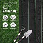 Set of 4 Landscape Weed Control Fabric Ground Cover Barrier Mat