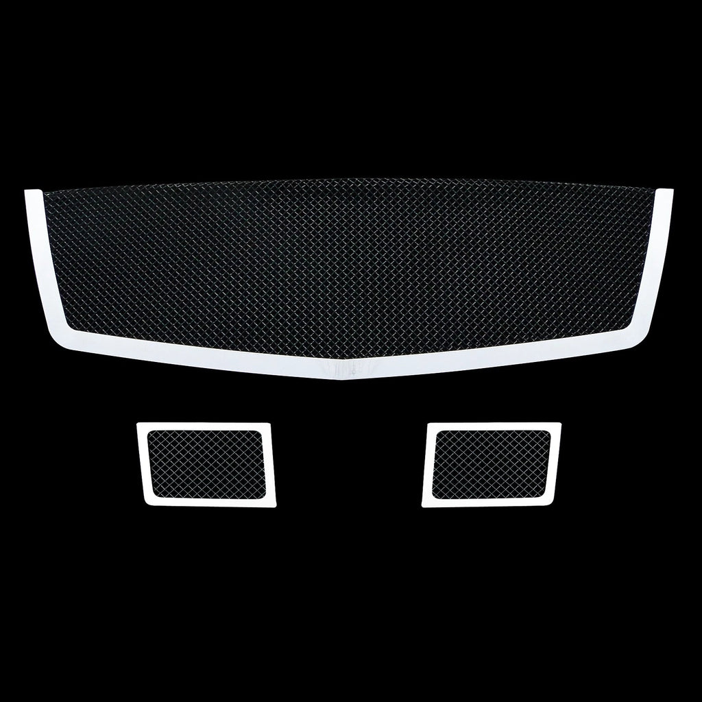 Stainless Steel Black Mesh Grill Combo for Cadillac Escalade (2007-2012)