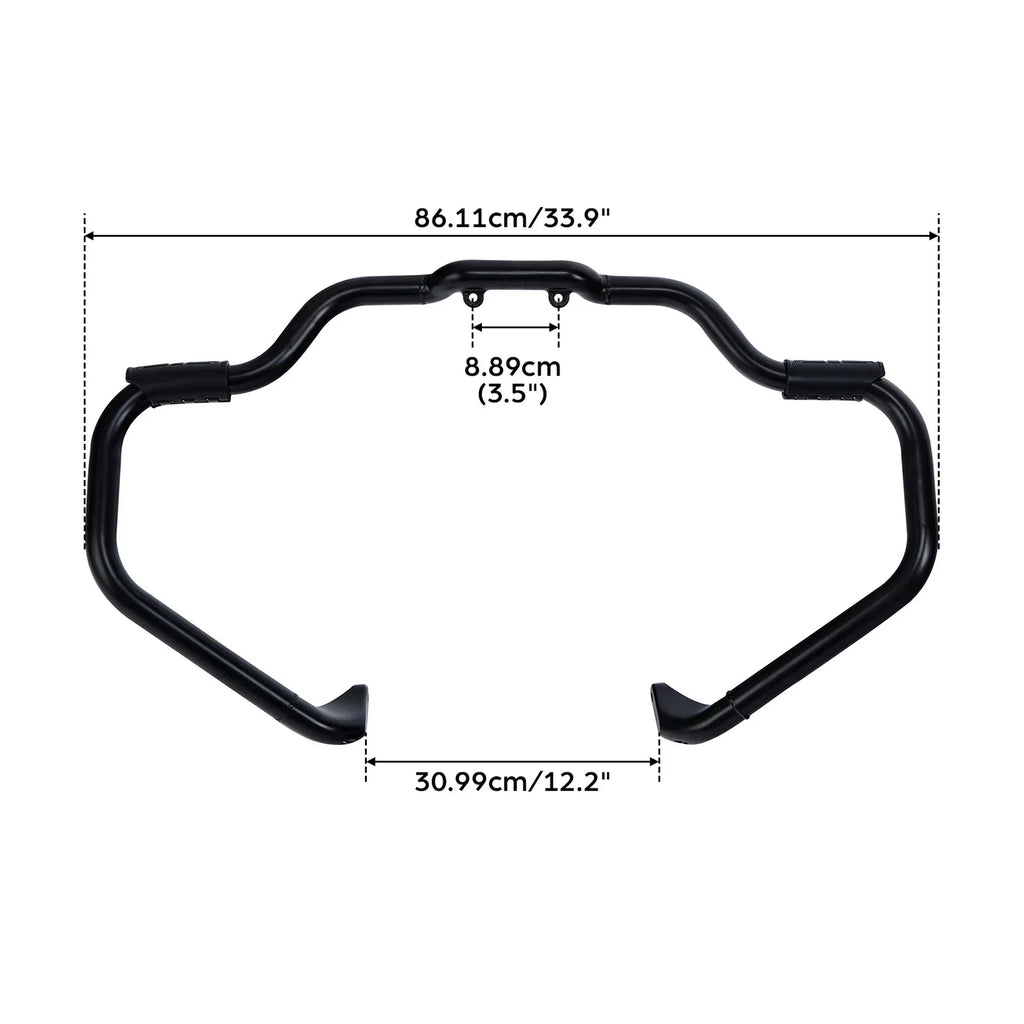 Mustache Engine Guard Bar Lower Vented Fairings for Indian Roadmaster (15-25)