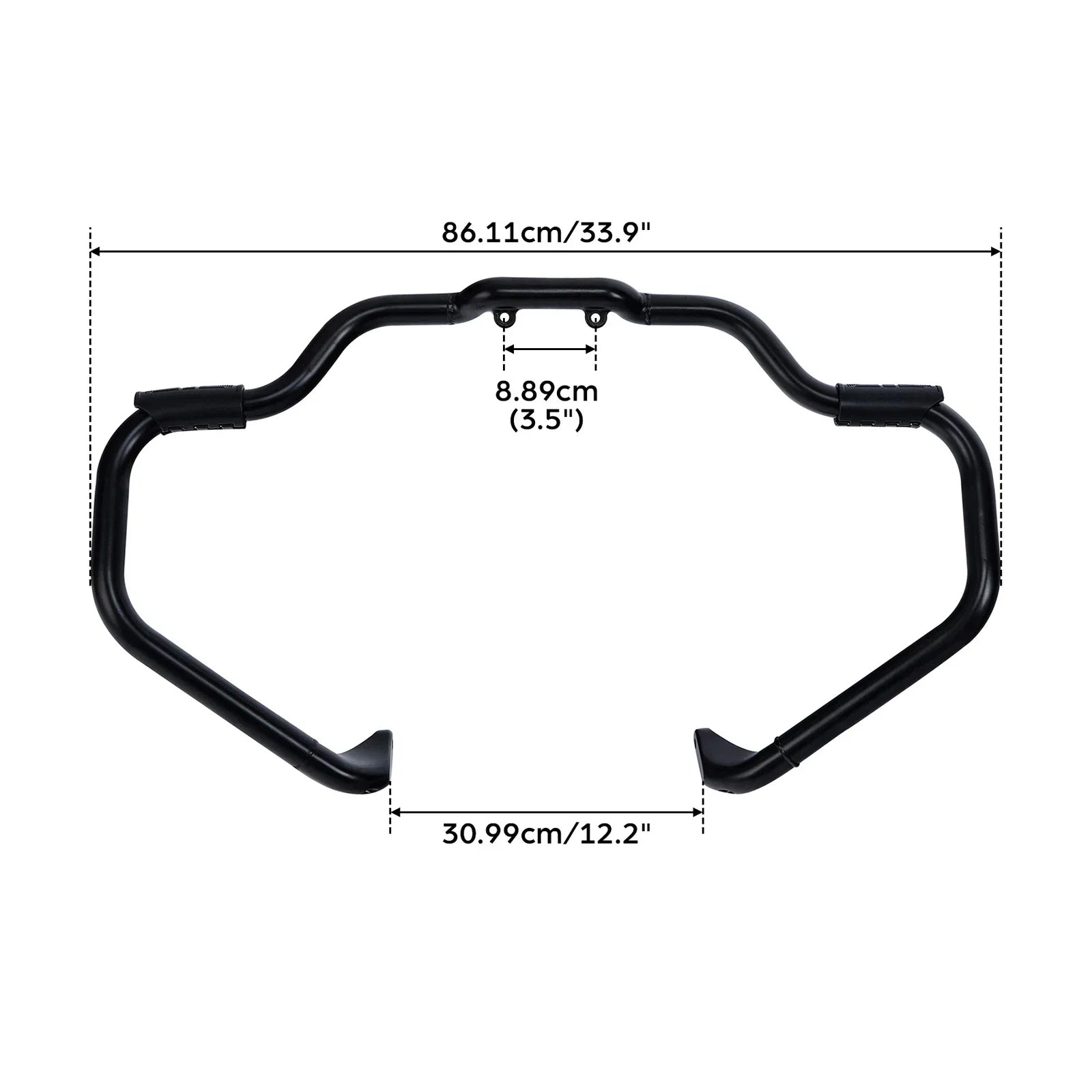 Mustache Engine Guard Bar Lower Vented Fairings for Indian Roadmaster (15-25)
