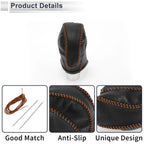 1 Pc Gear Shift Knob Cover for Subaru Impreza (2017–2023) Pebbled Black Brown