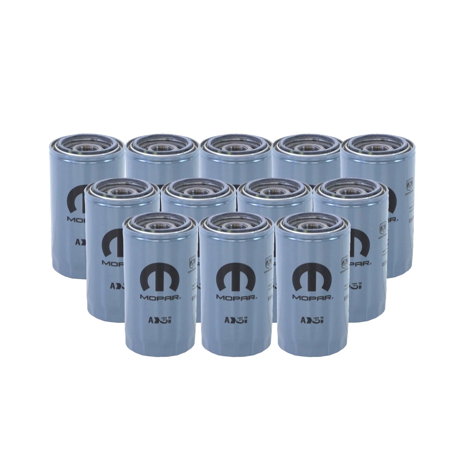 Set of 12 Engine Oil Filters for Dodge Ram Diesel (EOBD)