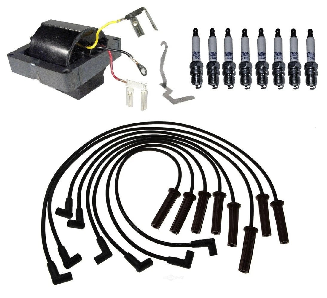 Ignition Wires & Spark Plugs Kit for Chevrolet K30 C20 C30 (1973–1991)