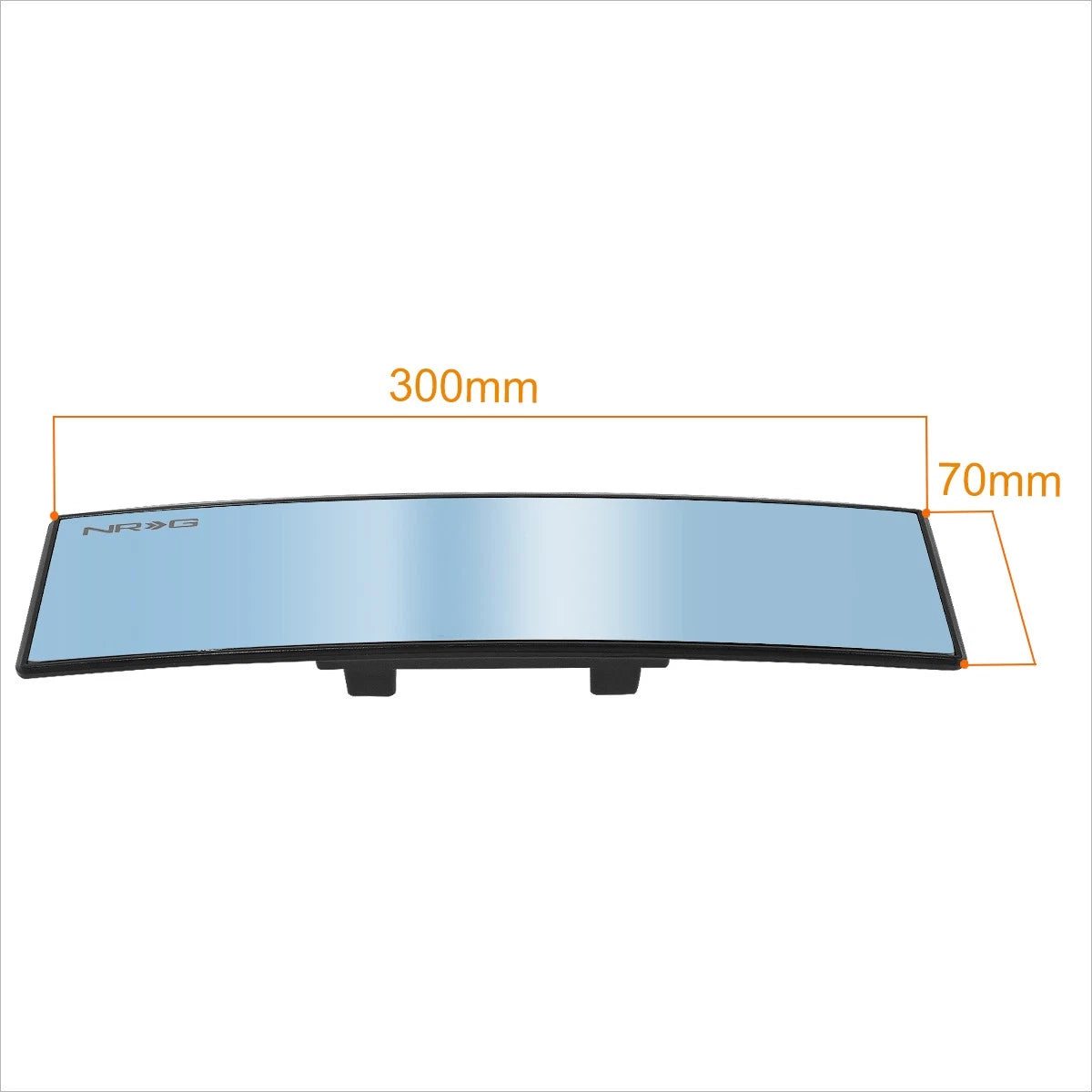 NRG IM-300CBL Rear View Mirror for Universal Vehicles (300mm, Blue Tinted)