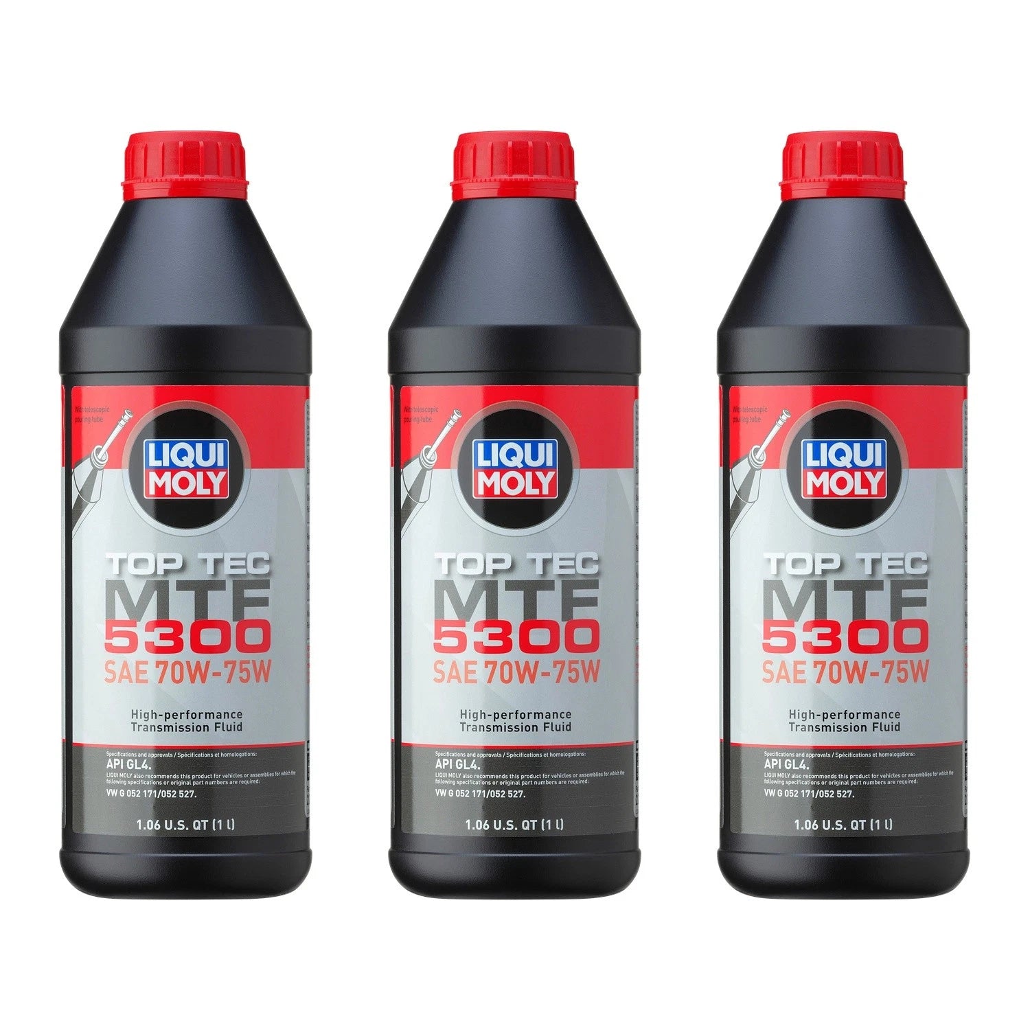 Set of 3 Liqui Moly Top Tec MTF 5300 70W-75W Gear Oil (1L each)