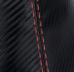 Console Lid Armrest Cover for Toyota 4Runner (2003–2009) Carbon Fiber Red Stitch