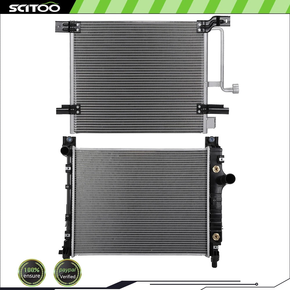 Radiator and A/C Condenser Kit for Dodge Dakota (2000–2004)