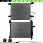Radiator and A/C Condenser Kit for Dodge Dakota (2000–2004)