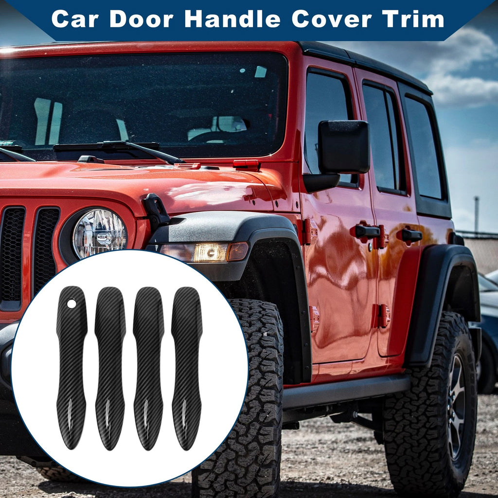 Carbon Fiber Door Handle Cover Trim for Toyota Camry (2018–2024)