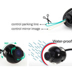 Backup Reverse Parking Camera Kit for Car (Waterproof, 170º CCD, Night Vision)
