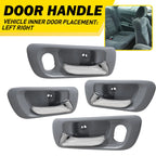 Set of 4 Door Handles for Honda Accord (1998–2002) Gray Housing