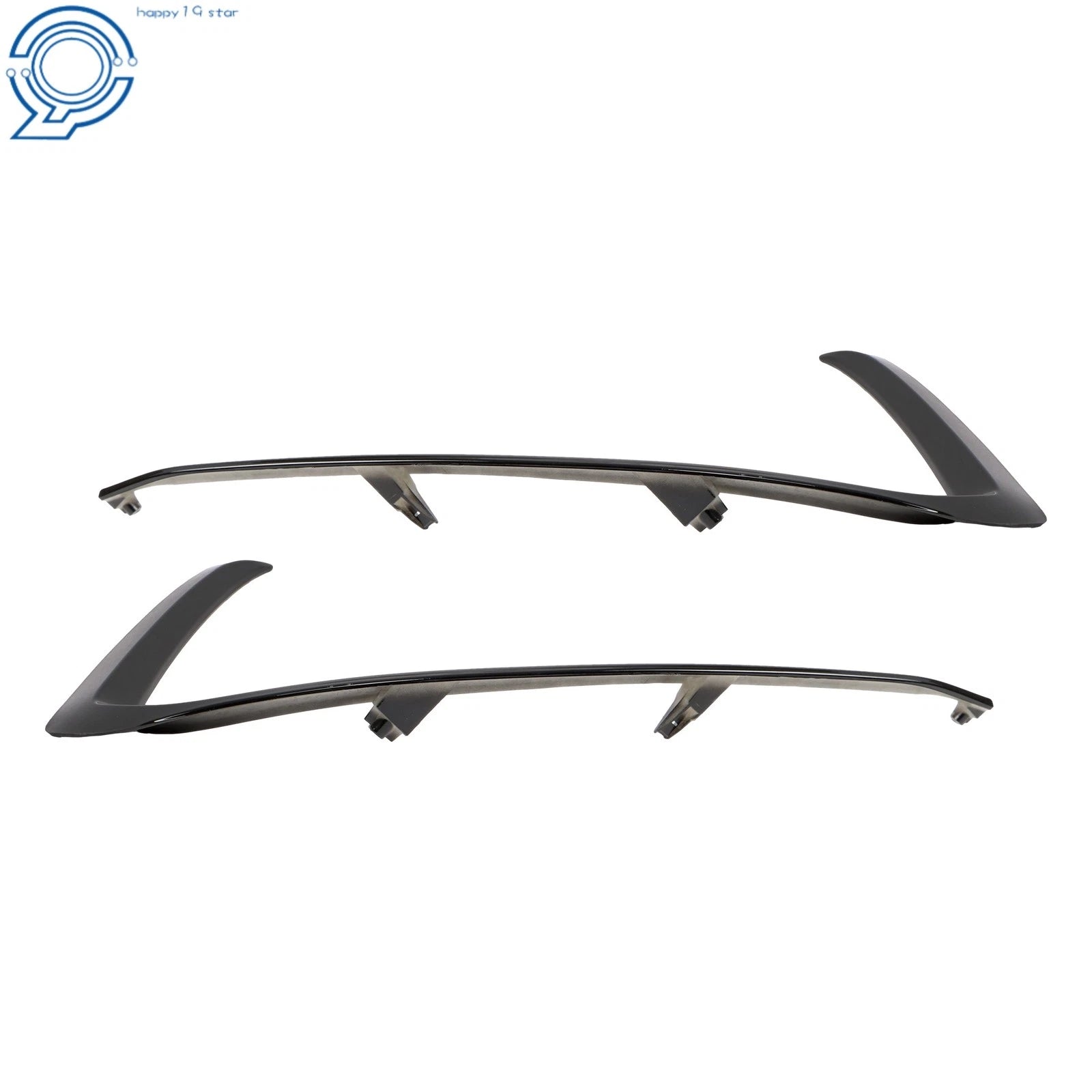 Set of 2 Black Bumper Trim for Mazda CX-9 (2016–2022)