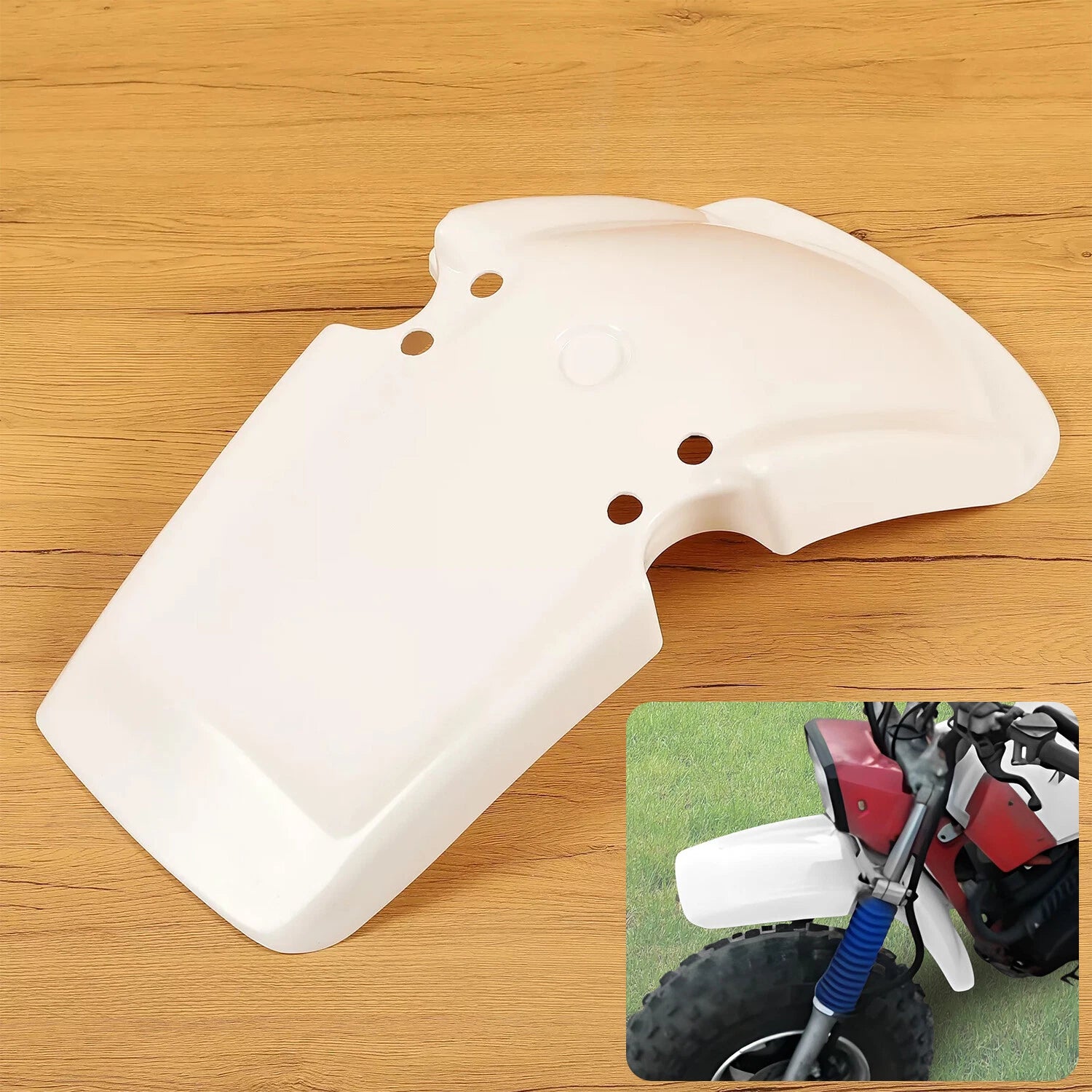 Front Fender for Honda ATC200X (1983–1985) - White ABS Plastic