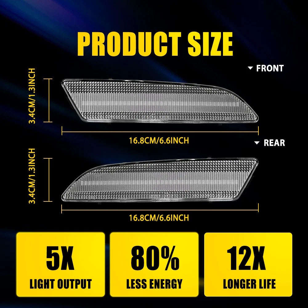 Set of 4 LED Signal Side Marker Lights for Chrysler Crossfire (2004â2008)