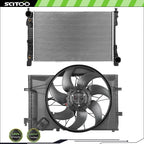 Radiator and Condenser Fan Kit for Mercedes-Benz C280 C350 (2006–2007)