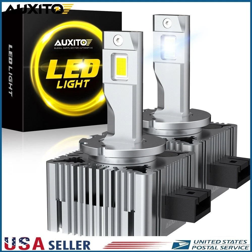 2X D1C/D1R/D1S 6000K White LED Headlight Bulbs for HID Xenon