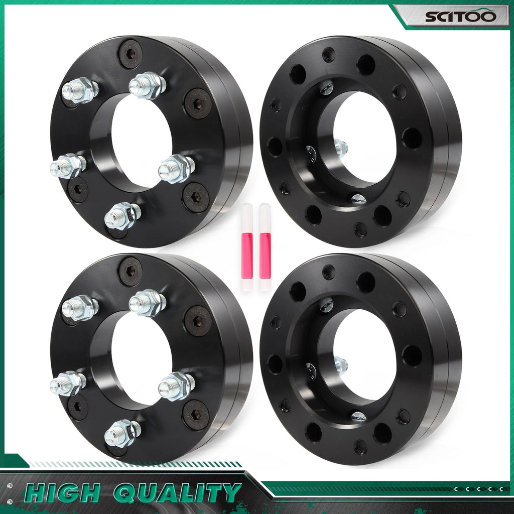 Set of 4 Wheel Adapters 6x5.5 to 5x4.5 M14x1.5 for Chevy Silverado 1500 (1999–2025)