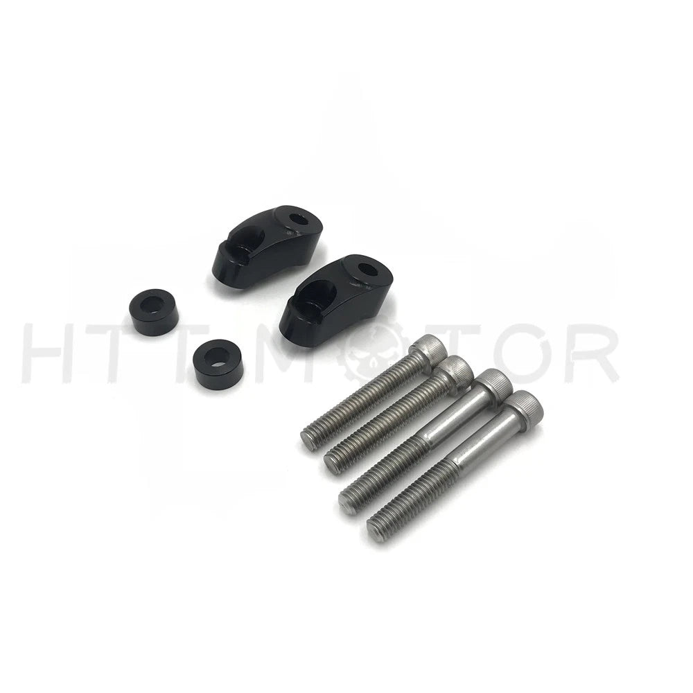 39MM - 49MM Black Front Turn Signal Relocation for Harley Dyna FXR Sportster