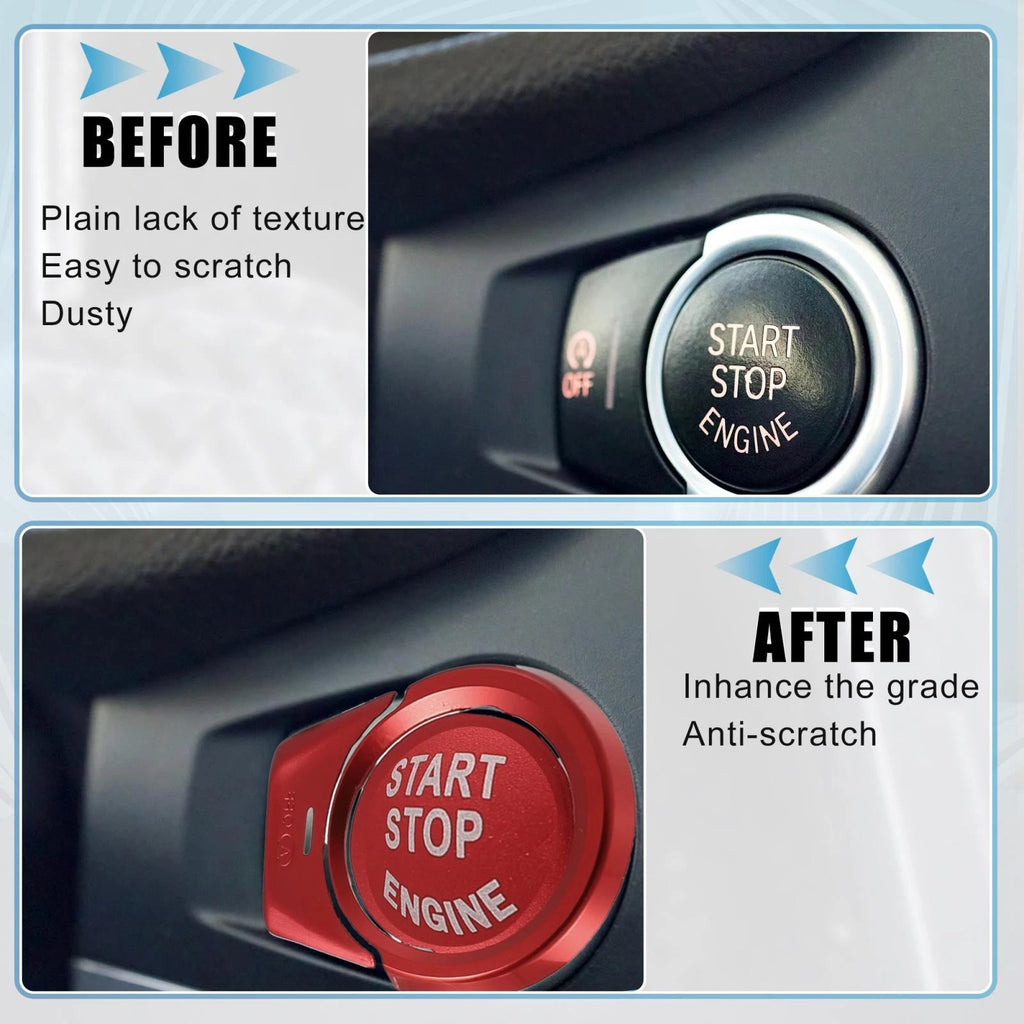 Engine Start Stop Button Cover Kit for BMW 2 3 4 5 6 7 X1 X2 X3 X4 (2012–2020)