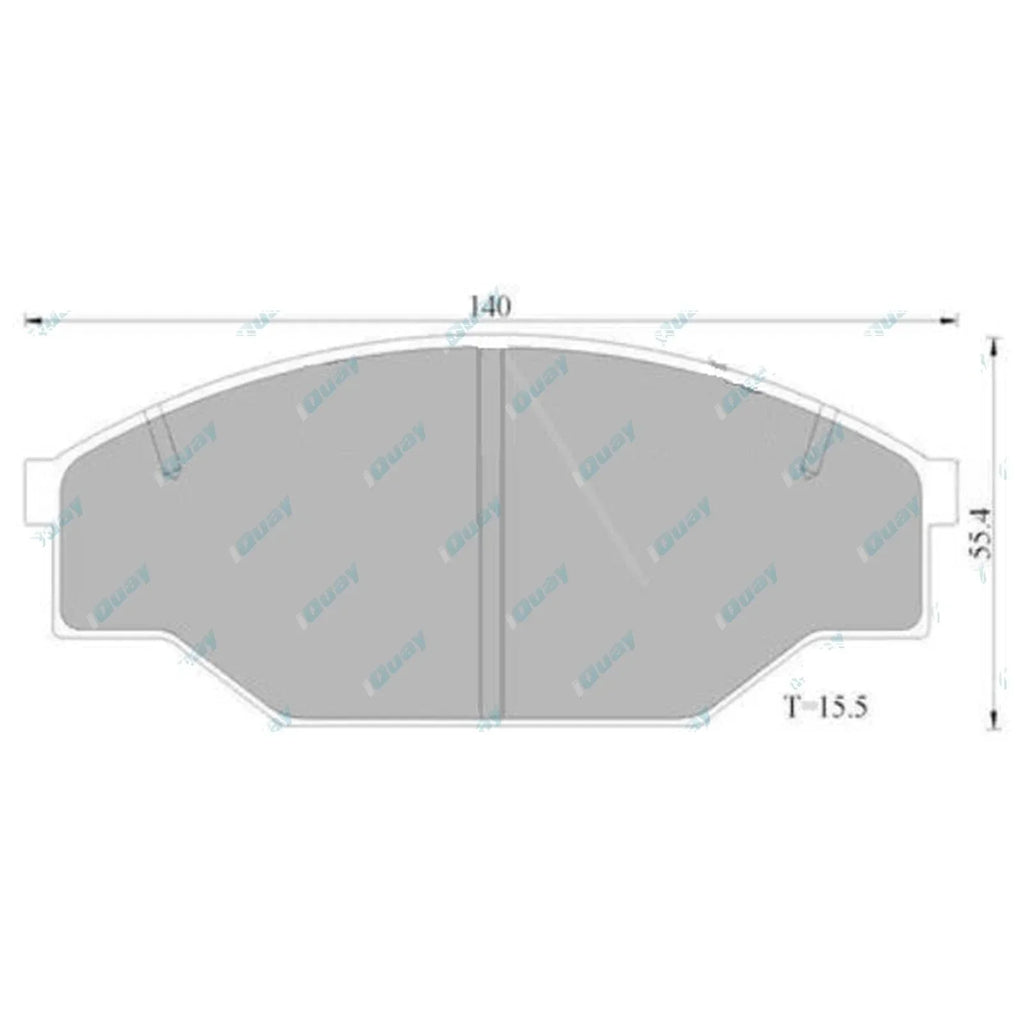 Front Disc Brake Pad Set for Toyota Hilux LN55 LN56 (1983-1988)
