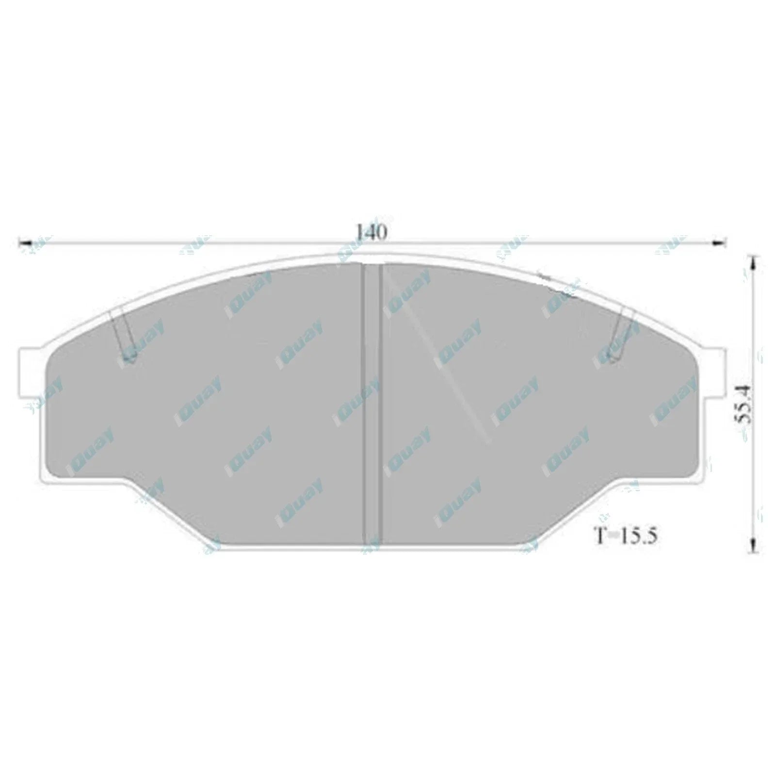 Front Disc Brake Pad Set for Toyota Hilux LN55 LN56 (1983-1988)