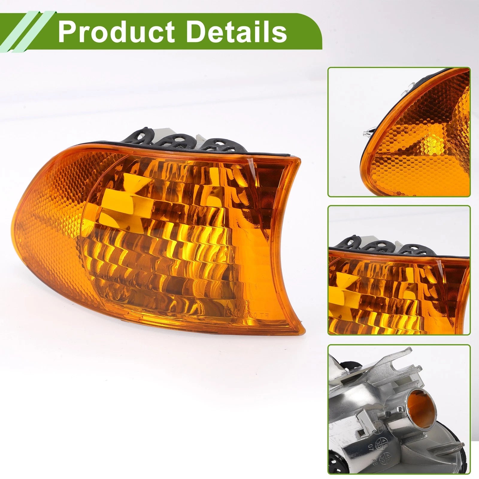 1 Pc Right Corner Signal Light Cover for BMW 7 Series (1999–2001) No. 63138379108
