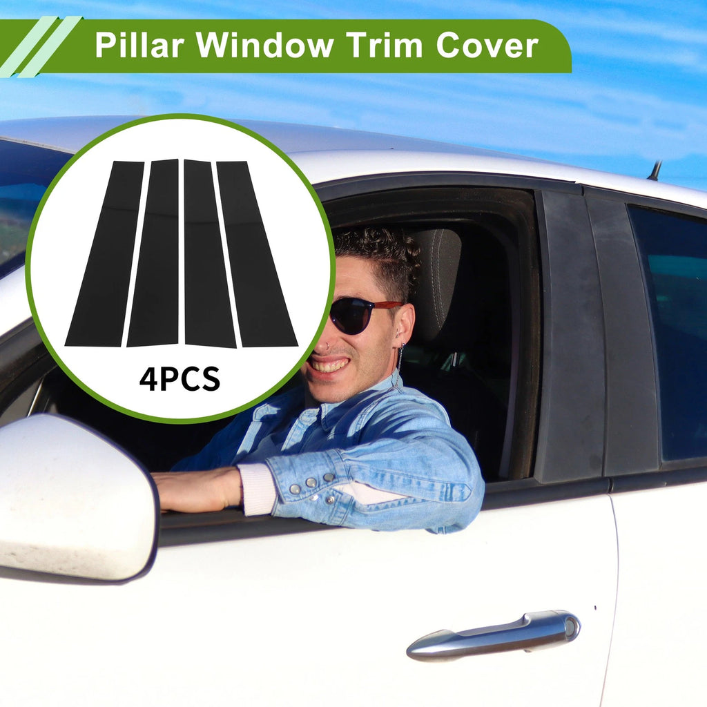 Set of 4 Pillar Window Trim for Dodge Ram (2019–2023) Black