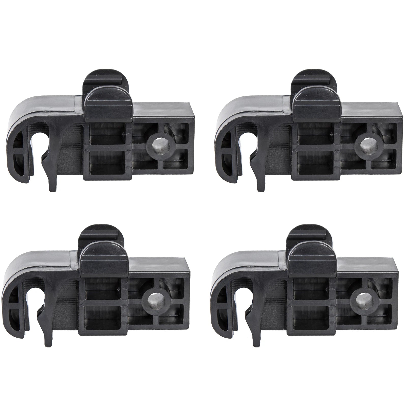 Set of 4 Bimini Top Latch Black Plastic Connector Bracket #002957