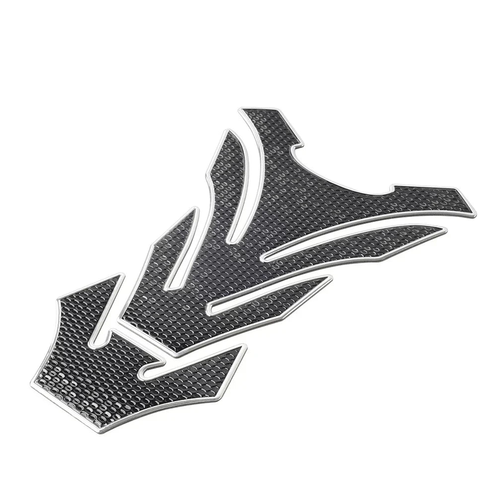 Silver Motorcycle Fuel Tank Pad Cover Protector Decal Grip