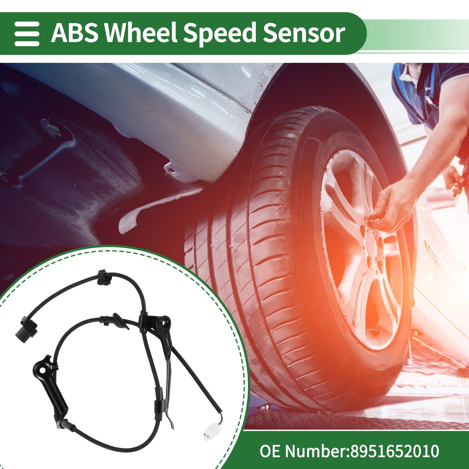 ABS Wheel Speed Sensor No. 8951652010 for Toyota Vios Echo (2003–2008)
