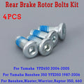 Rear Brake Rotor Hardware Safety Bolt Kit for Yamaha Banshee YFZ Raptor (1997–2006)