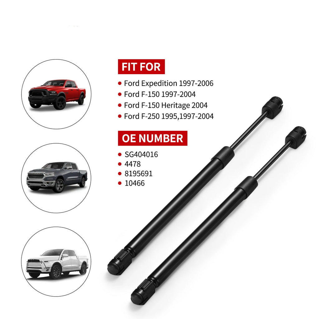 Pair for Ford F-150 (1995–2003) Front Hood Gas Spring Lift Supports