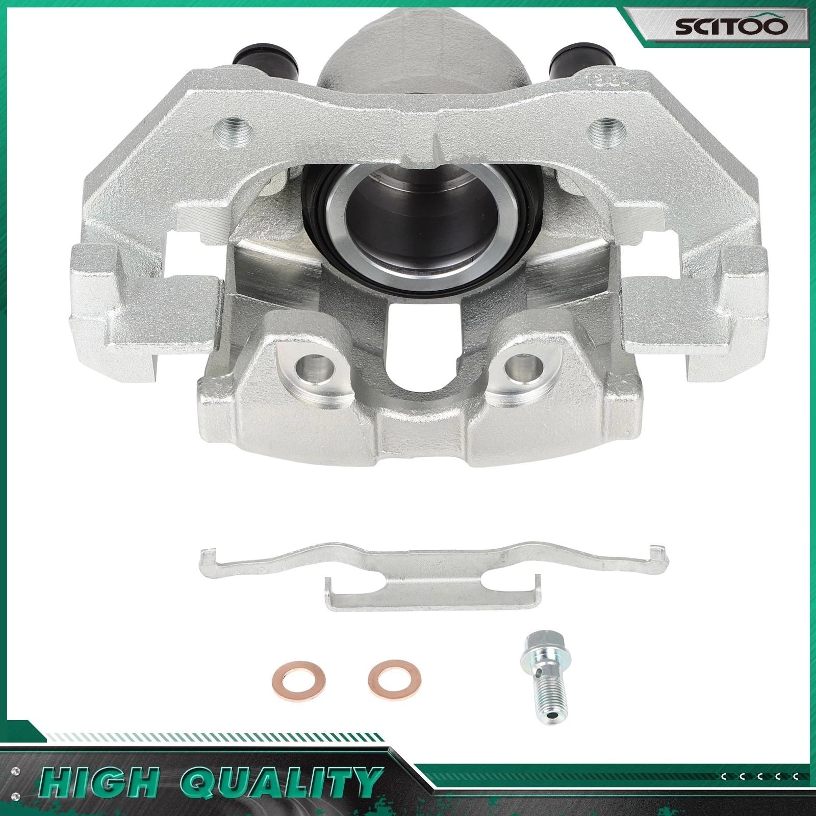 Front Right Silver Brake Caliper w/ Bracket for Ford Escape (2005–2008)