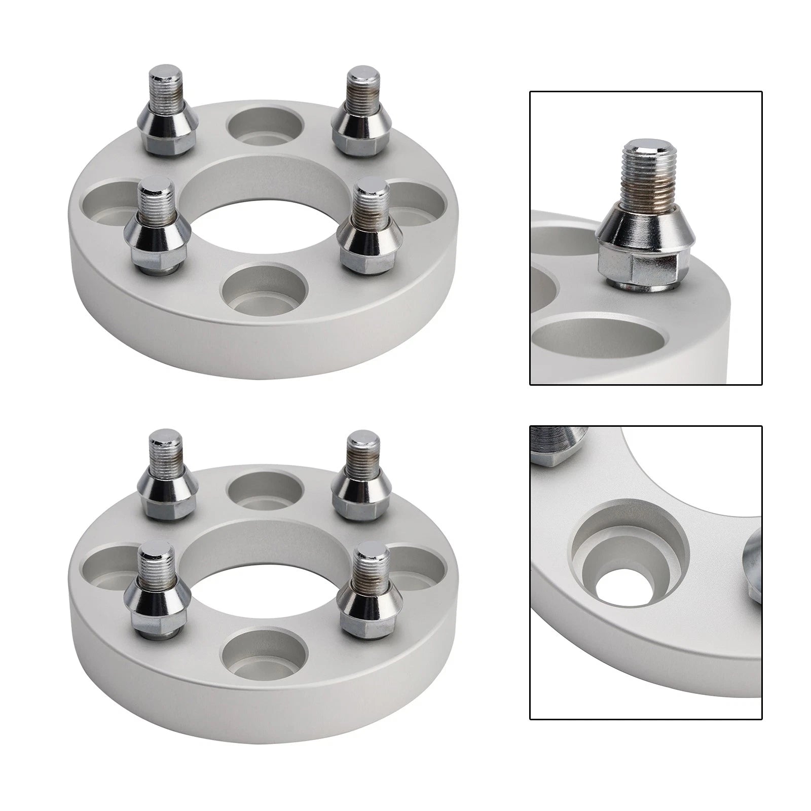 1 Inch Wheel Spacers Kit with Lug Nuts for Yamaha Club Car EZGO