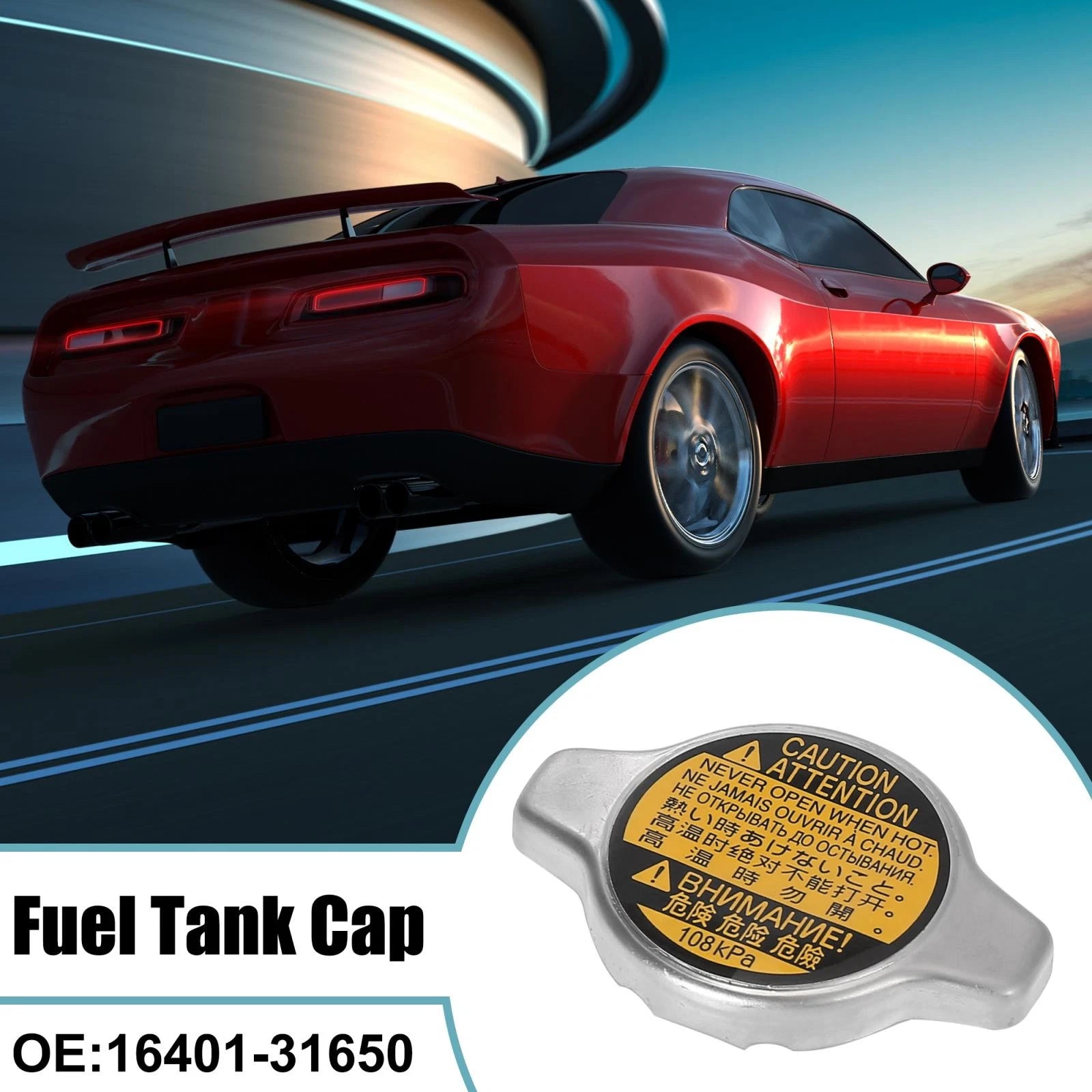 Coolant Recovery Cap 16401-31650 for Toyota 4Runner, Lexus IS350 (2003–2023)