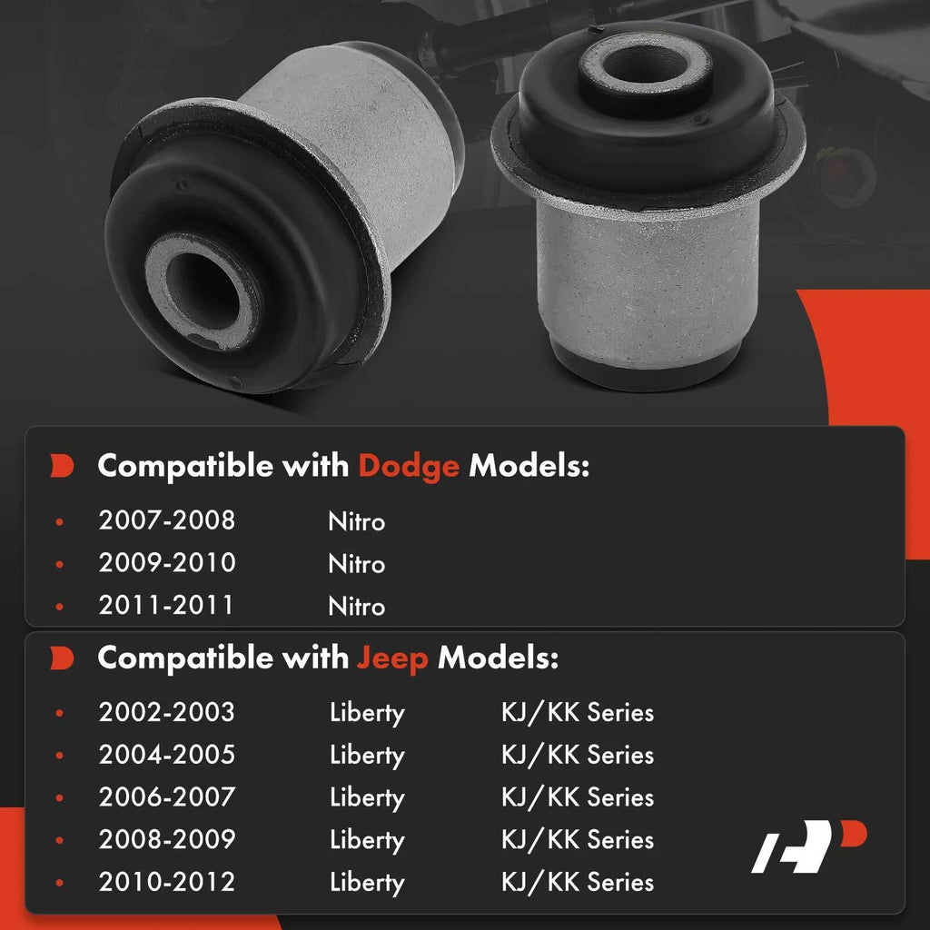 2X Control Arm Bushing Front Upper for Jeep Liberty (2002-2012)