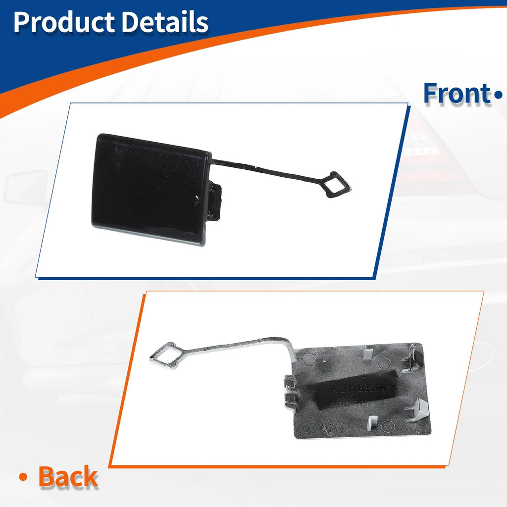 Tow Hook Cover for Mercedes-Benz E-Class (2003–2009) No.A2118850026 Black