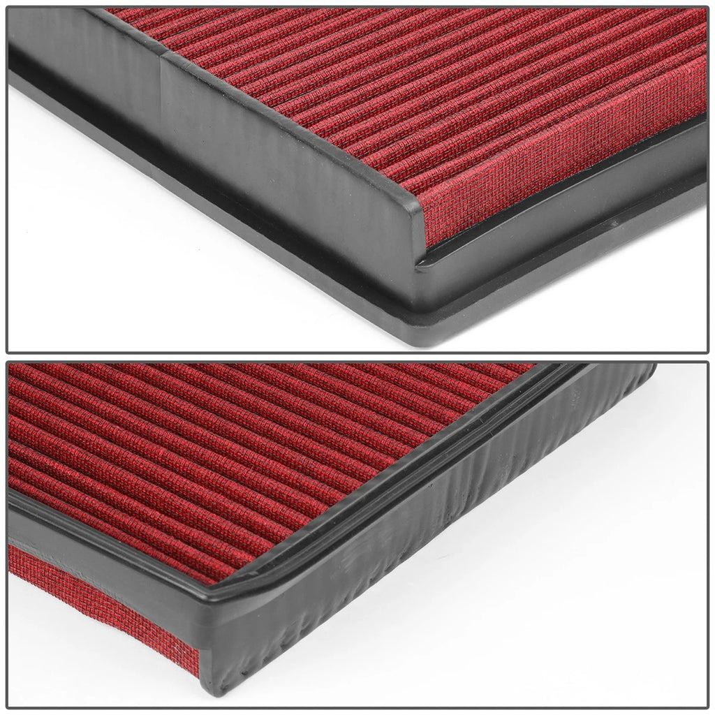 Washable Drop-in Red Panel Air Filter for Audi A6 (2006–2017)