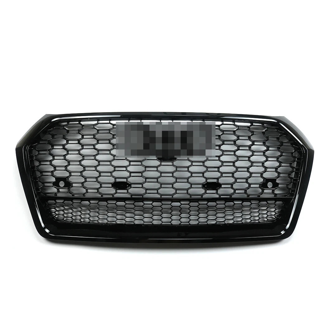 Front Honeycomb Mesh Grill + Fog Lamp Grilles for Audi Q5 SQ5 (2018–2019)