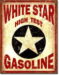 Vintage Replica Tin Metal Sign for White Star Gas Station (1999)