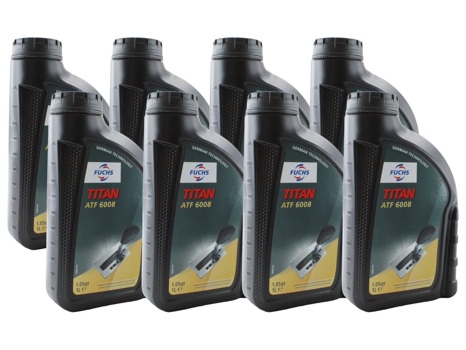 8X 1L Fuchs TITAN ATF 6008 Transmission Fluid Lifeguard 8