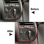 Suede Black Headlight Switch Knob Cover Trim for BMW 3 Series (1991-1999)