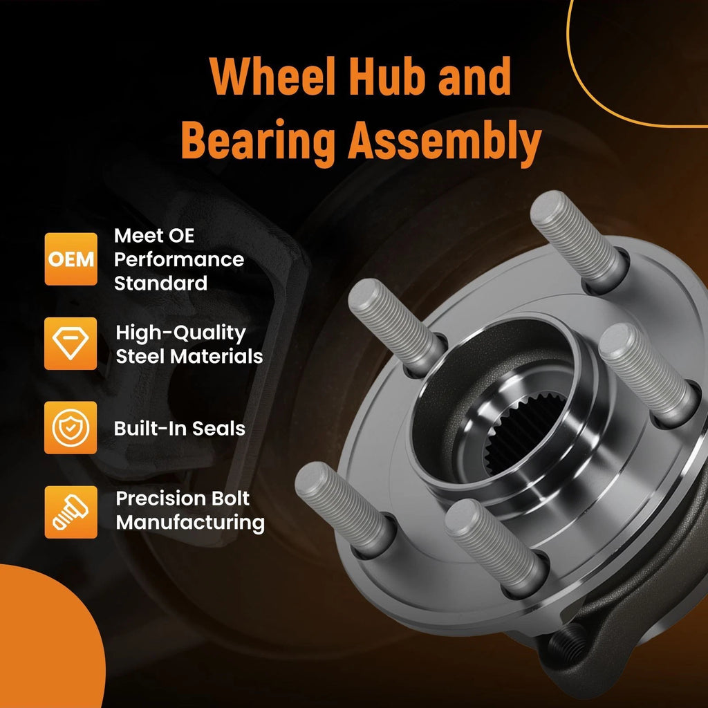 Front Wheel Hub & Bearing 5-Bolt for Subaru Legacy Outback (2005–2014)